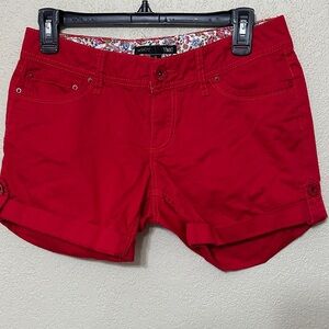 YMI Vibrant Red Women's Cargo Shorts